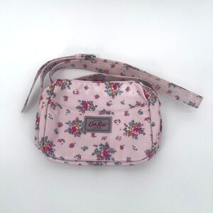 Original Cath Kids London Floral Print Vinyl Crossbody Bag Adjustable Strap